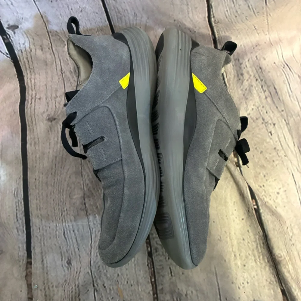 Cole‎ Haan Men's Grandsport Apron Toe Suede Sneakers Casual Shoes Gray Size 10.5